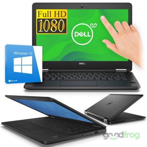 Dell Latitude E7270 / Ekran dotykowy / 12" / Full HD IPS / i5 / 8GB / SSD 256GB / Windows 10