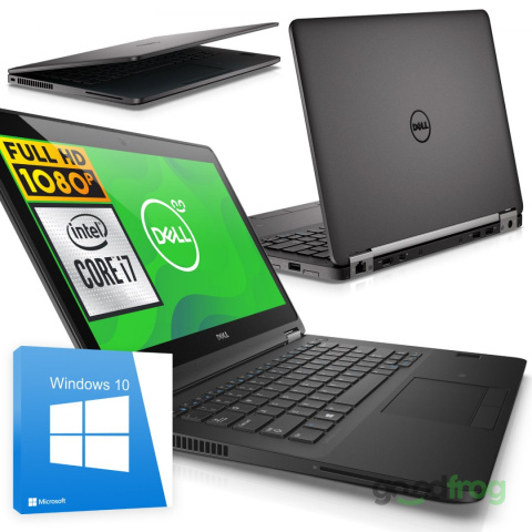 Dell Latitude E7270 / Ekran dotykowy / 12-cali / Full HD IPS / i7 / 8 GB DDR4 / SSD 256 GB / Windows 10