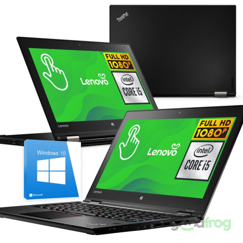 Lenovo ThinkPad Yoga 260 / 2W1 / Dotykowy ekran / 12" / 1920x1080 / i5 / 8GB / 256GB SSD / Windows 10