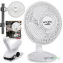 Wentylator biurkowy ADLER AD 7317 (15 cm) / Klips + Podstawa