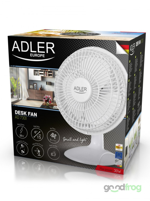 Wentylator biurkowy ADLER AD 7301 (15 cm)