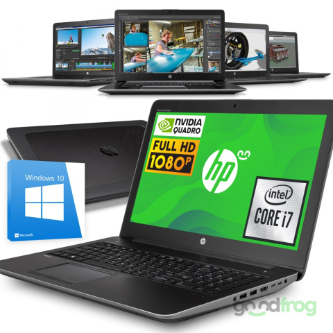 Stacja robocza HP Zbook 15 G3 / 15" / Full HD / i7 QUAD / 16GB / 512GB / nVidia / W10