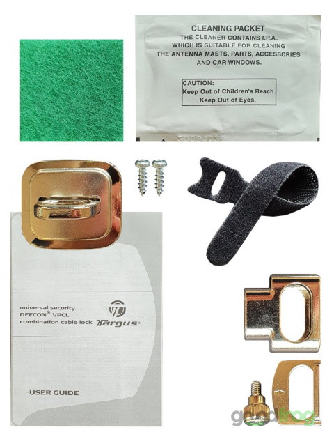 Linka zabezpieczająca / Uniwersalna blokada przewodowa / Targus Defcon (PA492E)