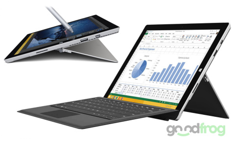 2w1 Microsoft Surface PRO 3 (1631) / 12" 2K / TOUCH / i5 / 4GB / SSD 128GB / W10 PRO