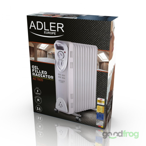 Grzejnik Olejowy Adler (AD 7809) / 11 żeberek / 2500W Grzejnik Olejowy Adler (AD 7809) / 11 żeberek / 2500W