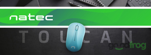 CZARNA MYSZ / Myszka bezprzewodowa NATEC Toucan
