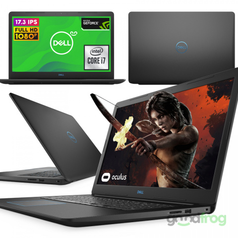 Gamingowy Dell 3779 G3 / 17" / Full HD / i7 6CORE / 16GB / SSD+HDD / nVidia / W10