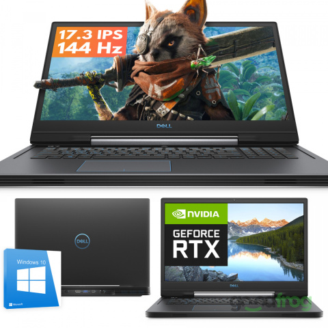 Gamingowy Dell 17 7790 G7 / 17" / i7 6CORE / 32GB / SSD+HDD / Geforce RTX / W10
