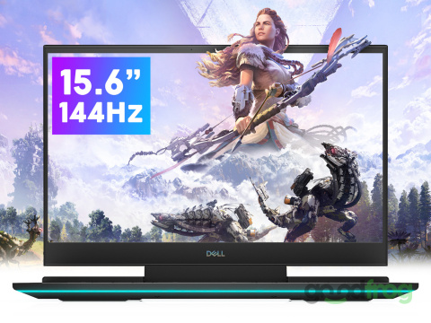 GAMING DELL 15 G7 7500 / 15" IPS / 144Hz / i7 6CORE / 64GB / 1000GB NVMe / GEFORCE RTX