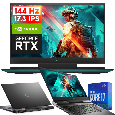 GAMING DELL 17 G7 7700 / 15" IPS / 144Hz / i7 6CORE / 32GB / 512GB NVMe / GEFORCE RTX