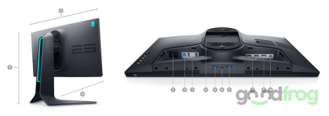 Monitor Dell AlienWare AW2521HF / 25" / 1920 x 1080 / 240 MHz