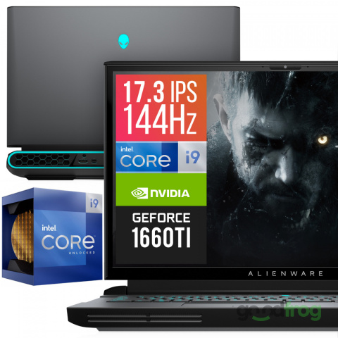 DELL ALIENWARE AREA-51M R2 (Black) / 17,3" / 144Hz / i9-10900 / 32GB / 1,25TB NVMe / NVIDIA GTX 1660 Ti