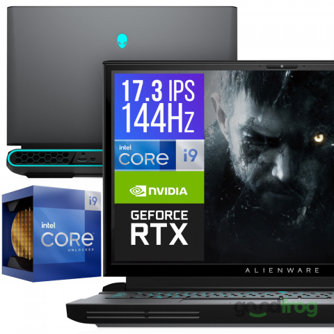 DELL ALIENWARE AREA-51M R2 (Black) / 17,3" / 144Hz / i9-10900 / 32GB / 1,5TB NVMe / NVIDIA RTX 2060