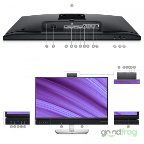 Monitor Dell 24 C2422HE / USB-C / Kamera / Do wideokonferencji / Outlet Monitor Dell 24 C2422HE / USB-C / Kamera / Do wideokonferencji / Outlet