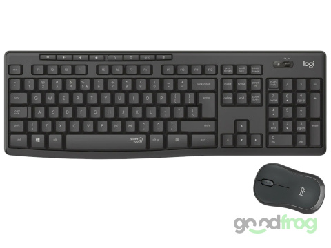 Multimedialny zestaw Logitech MK295 Klawiatura + Mysz (bezprzewodowy) / Czarny Multimedialny zestaw Logitech MK295 Klawiatura + Mysz (bezprzewodowy) / Czarny