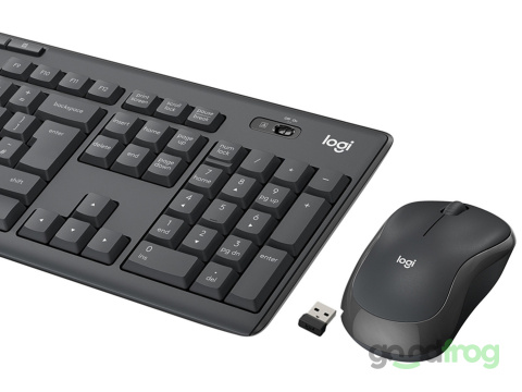 Multimedialny zestaw Logitech MK295 Klawiatura + Mysz (bezprzewodowy) / Czarny Multimedialny zestaw Logitech MK295 Klawiatura + Mysz (bezprzewodowy) / Czarny