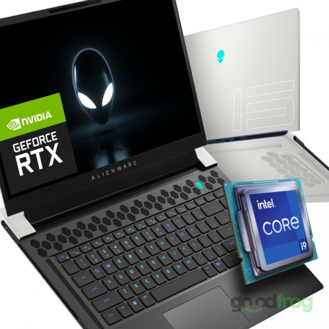 DELL ALIENWARE X15 (White) / 15,6" / 240Hz / i9-11900H / 32GB / 1TB NVMe / NVIDIA RTX 3070