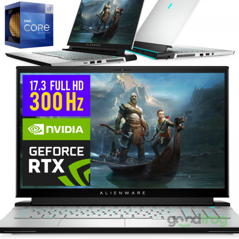 DELL ALIENWARE m17 R3 (White) / 17,3" / 300Hz / i9-10980HK / 32GB / 1TB NVMe / NVIDIA RTX 2070 Super