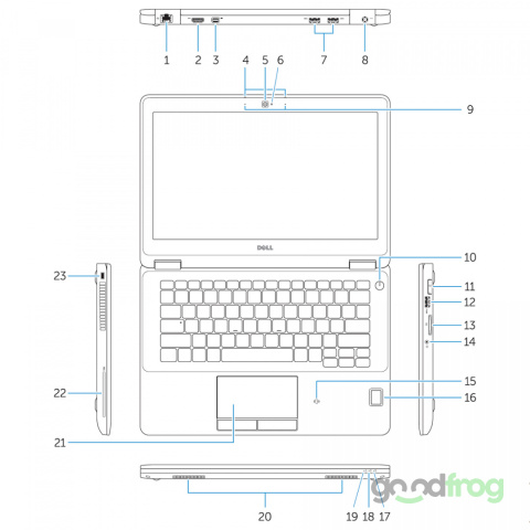 Dell Latitude E7270 / 12" HD / i5 / 8GB / SSD 256GB / W10