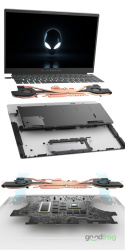 DELL ALIENWARE X14 (White) / 15,6" / 144Hz / i7-12700H / 32GB / 1TB NVMe / NVIDIA RTX
