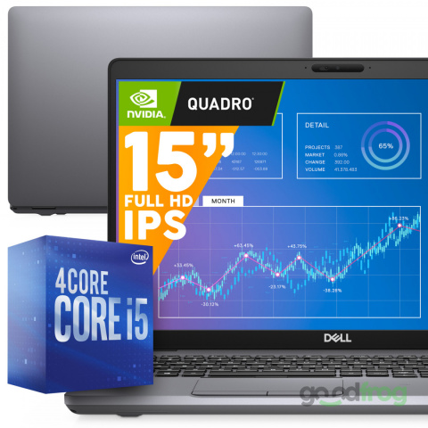 Dell Precision 3551 / 15,6" / FHD / i5 4CORE / 16GB / SSD NVMe / NVIDIA
