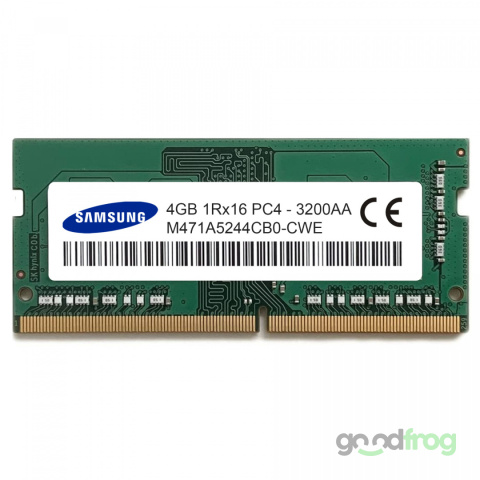 PAMIĘĆ RAM 4 GB DDR4 / SAMSUNG / SODIMM / 1Rx16 PC4 / 3200 MHz (M471A5244CB0-CWE)