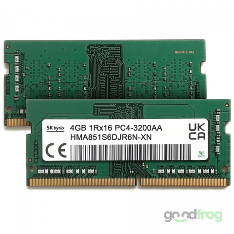 PAMIĘĆ RAM 4 GB DDR4 / SK HYNIX / SODIMM / 1Rx16 PC4 / 3200 MHz (HMA851S6DJR6N-XN)