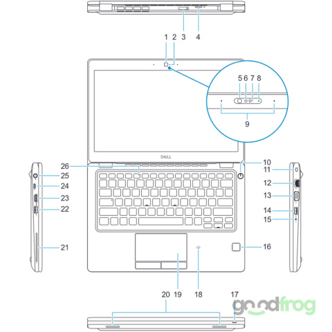 Dell Latitude 5290 / 12" HD / i5 4CORE / 8GB / SSD / W10