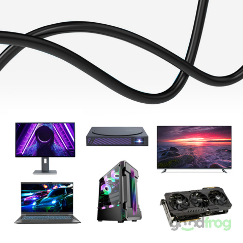 Kabel HDMI (M) - HDMI (M) / 1,5 m / 4K 60Hz 2K UHD FULL HD / Czarny