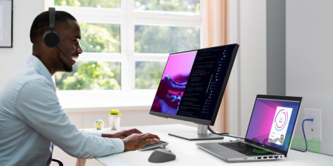 Monitor DELL P2423DE / 24" / IPS / QHD / 2560x1440 / USB-C / RJ45 /ComfortView Plus / Outlet