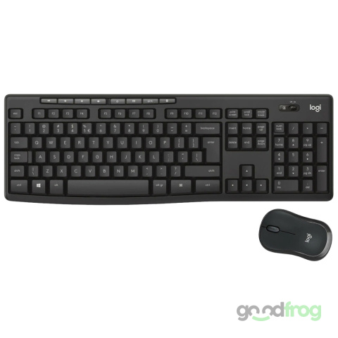 Multimedialny zestaw Logitech MK270 Klawiatura + Mysz (bezprzewodowy) / Czarny Multimedialny zestaw Logitech MK270 Klawiatura + Mysz (bezprzewodowy) / Czarny