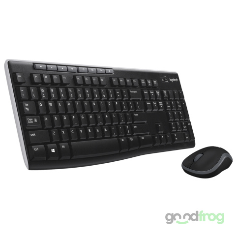 Multimedialny zestaw Logitech MK270 Klawiatura + Mysz (bezprzewodowy) / Czarny Multimedialny zestaw Logitech MK270 Klawiatura + Mysz (bezprzewodowy) / Czarny