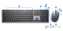 Dell Bezprzewodowy zestaw (KM7321W) / Klawiatura + Mysz / Srebrna / QWERTY PL (spolszczona)