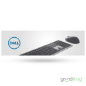 Dell Bezprzewodowy zestaw (KM7321W) / Klawiatura + Mysz / Srebrna / QWERTY US (polska)