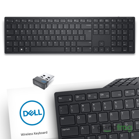 Dell Bezprzewodowa klawiatura (KB500) / Radio 2,4GHz / Czarna / QWERTY PL (po spolszczeniu naklejkami)