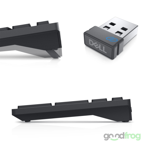 Dell Bezprzewodowa klawiatura (KB500) / Radio 2,4GHz / Czarna / QWERTY PL (po spolszczeniu naklejkami)