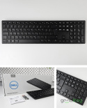 Dell Bezprzewodowa klawiatura (KB500) / Radio 2,4GHz / Czarna / QWERTY PL (po spolszczeniu naklejkami)