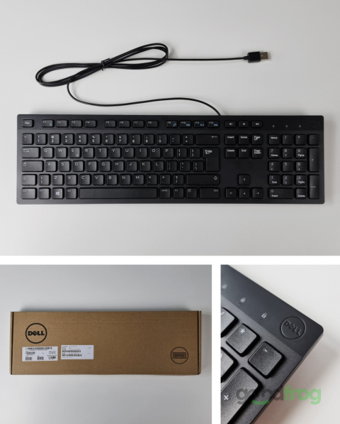 Klawiatura Dell KB216 Niski skok (przewodowa) / Czarna / Spolszczona naklejkami
