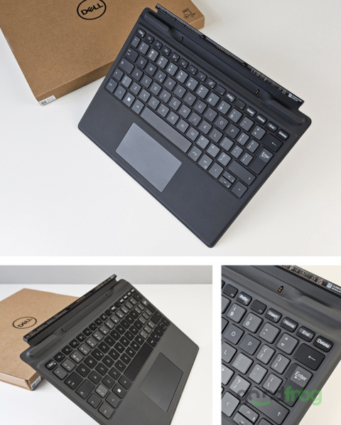 Klawiatura Dell Latitude 7320 2-in-1 (K19M) Detachable / Podświetlana LED / Magnetyczna / Szara / QWERTY PL (Spolszczona)