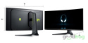 Monitor Dell ALIENWARE AW3423DWF / 34" / Curved / 3440 x 1440 / QD-OLED / VESA DisplayHDR TrueBlack 400 / Outlet