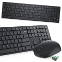 Zestaw Dell Bezprzewodowa klawiatura + mysz (KM5221W) / Czarny / QWERTY US (polska)