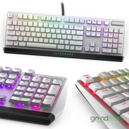 Klawiatura gamingowa Alienware AW510K (przewodowa) / Podświetlenie RGB / Biała