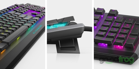 Klawiatura gamingowa Alienware AW510K (przewodowa) / Podświetlenie RGB / Biała