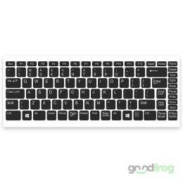 Naklejki spolszczające na klawiaturę / CZARNE / 12,5mm x 13mm