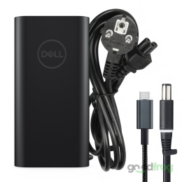 Oryginalny zasilacz DELL 90W / Wtyk 7,4mm 19,5V 4,62A / Adapter USB-C 20V 5A
