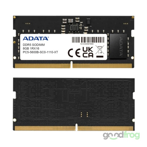 Pamięć RAM 8 GB DDR5 / SO-DIMM / 1Rx16 PC5 5600 Pamięć RAM 8 GB DDR5 / SO-DIMM / 1Rx16 PC5 5600